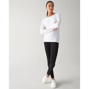 WHBM WKND Relaxed Knit Legging in Black Size 2